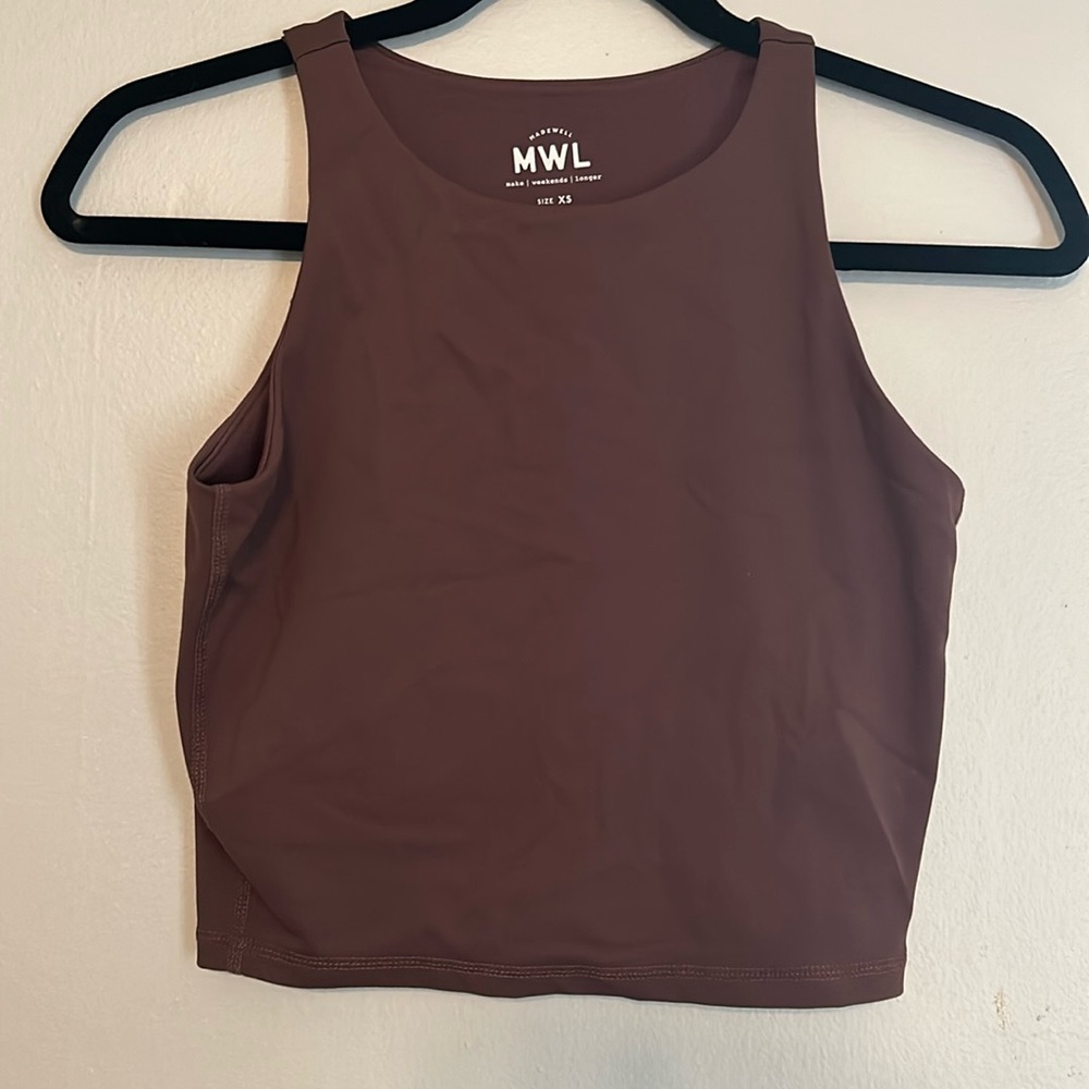 Madewell make weekend longer workout top